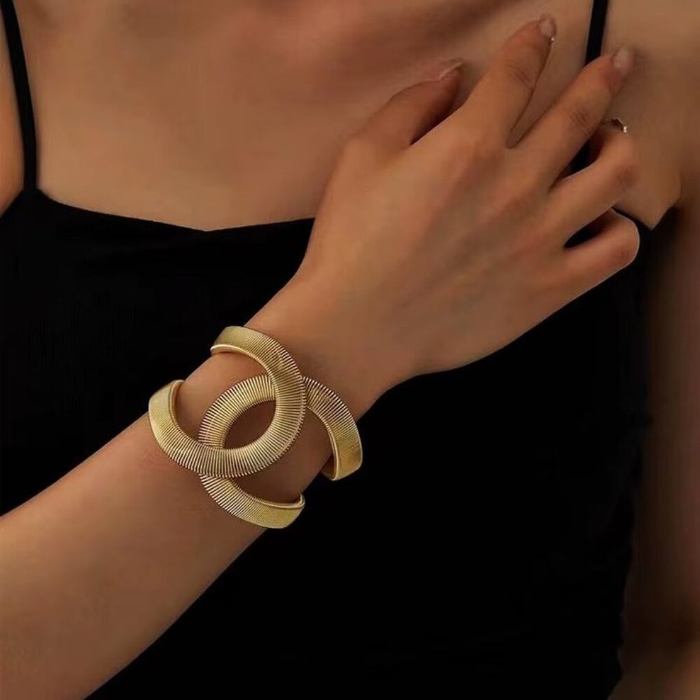 Open Cuff Hinged Bracelet